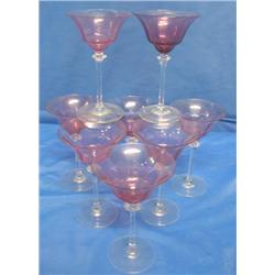 LOT, WINE GLASSES (8 PC)