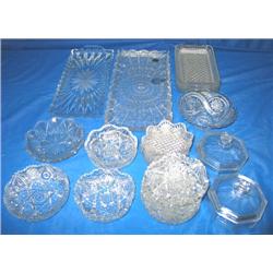 LOT, TRAYS, BOWLS & COASTERS (24 PC)
