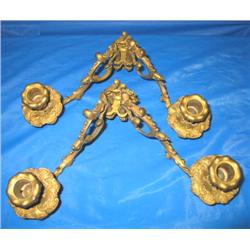 PAIR OF SCONCE CANDLE HOLDERS (L. PINET DEPOS