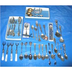 LOT, MINIATURE SPOON COLLECTION (37 PC)