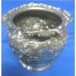 19TH CENTURY 4-1/4"H PEWTER FERN POT, VICTORI
