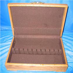 WOOD SILVERWARE CASE (NEW)