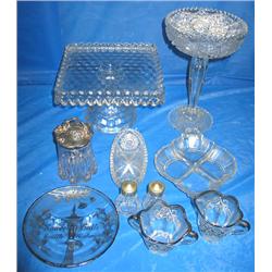LOT, DESSERT STANDS & MISC. (10 PC)