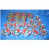 Image 1 : LOT, ASSORTED GLASSWARE (20 PC) W/APPLE PATTE