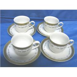 MITTERTEICH LOT, CUPS & SAUCERS (4)