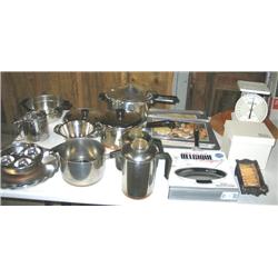 LOT, MISC. KITCHEN SUPPLIES: BAKING SHEETS, C