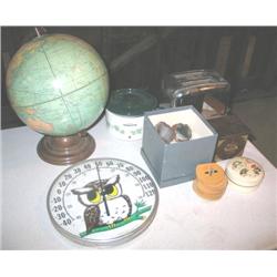 LOT, GLOBE, TOASTER, COASTERS, THERMOMETER, C