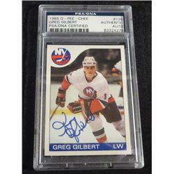 1985 OPC Greg Gilbert Autographed Card PSA/DNA