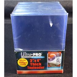 Ultra Pro 3"x4" Thick Top Loaders 100pt Pack Of 25