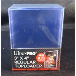 Ultra Pro 3"x4" Regular Top Loaders 25 Pack