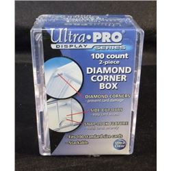 Ultra Pro 100 Count Diamond Corner Storage Box