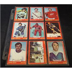 1973-74 O-Pee-Chee Lot Of 9 Various Cards