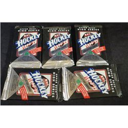 Lot Of 5 Sealed Packs Of 90-91 UD Hockey Cards