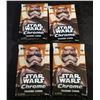 Image 1 : Lot Of 4 Sealed 2015 Star Wars Chrome Trading Card
