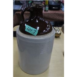 2 Gallon Brown Top Ceramic Jug