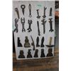 Image 1 : 3 ft. x 2 ft. White Tool Board Display w/Old Wrenches, Monkey Wrenches