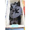 Image 1 : Wooden Box w/Old Wrenches & Cast Trivet