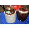 Image 1 : Pickle Crock with Lid & Wire Retainer and a Cookie Jar