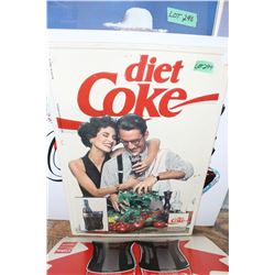 Plastic Diet Coke Sign