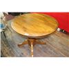 Image 1 : Round Table Made From Rubber Tree Wood