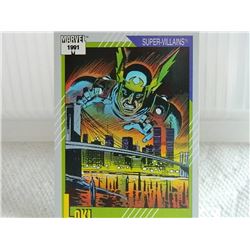 MARVEL COLLECTOR CARD IN CLEAR SLEEVE - 1991 IMPEL - NEAR MINT - #89 - LOKI