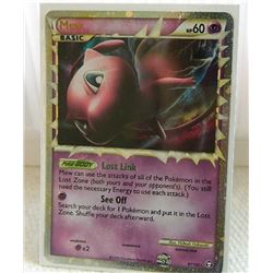 POKEMON COLLECTOR CARD IN PROTECTIVE SLEEVE - MEW BASIC HOLO - 97/102