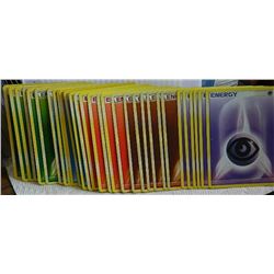 POKEMON COLLECTOR ENERGY CARDS - PSYCHIC(6) + FIGHTING(6) + FIRE(6) + WATER(6) + GRASS (6) = 30 TTL