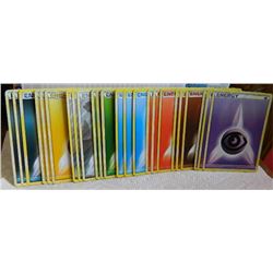 POKEMON COLLECTOR ENERGY CARDS - PSYCHIC(3) + FIGHTING(3) + FIRE(3) + WATER(3) + GRASS (3) + METAL(3