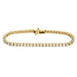 14KT Yellow Gold 5.00ctw Diamond Tennis Bracelet