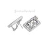 Image 2 : 14KT White Gold 2.88ctw Multi Color Sapphire and Diamond Earrings