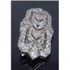 Image 3 : Platinum 4.15ctw Diamond Brooch