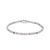 Image 1 : 14KT White Gold Multi Color Sapphire and Diamond Bracelet