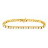 Image 1 : 18KT Yellow Gold 10.00ctw Diamond Tennis Bracelet