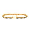 Image 2 : 18KT Yellow Gold 10.00ctw Diamond Tennis Bracelet