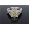 Image 1 : 18KT Two Tone Gold 1.19ctw Diamond Ring