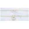 Image 8 : 14KT White Gold 1.11ct Diamond Pendant with Chain