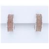 Image 2 : Sterling Silver Pink Glitter Earrings