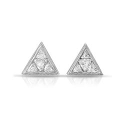 14KT White Gold 0.36ctw Diamond Earrings