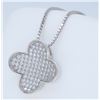 Image 2 : Sterling Silver Cubic Zirconia Pendant with Chain