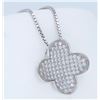 Image 3 : Sterling Silver Cubic Zirconia Pendant with Chain