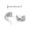 Image 2 : 14KT White Gold 0.78ctw Ruby and Diamond Earrings