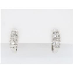 14KT White Gold 0.25ctw Diamond Earrings