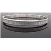 Image 1 : Sterling Silver Glitter Bangle Bracelet
