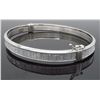Image 2 : Sterling Silver Glitter Bangle Bracelet