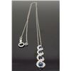 Image 5 : 14KT White Gold 0.25ctw Diamond Pendant with Chain