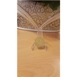 Gold Quarter Dinar jordon coin