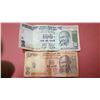 Image 1 : Ancient Indian rupees bank Notes 100 rupees and 10 rupees