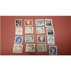 Lot collection of canadian stamps