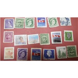 Lot collection of canadian stamps