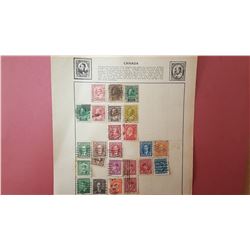 Lot collection of Canadian stamps